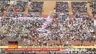 Papst Benedikt Hl Messe Freiburg Eucharistiespendung [upl. by Sale]