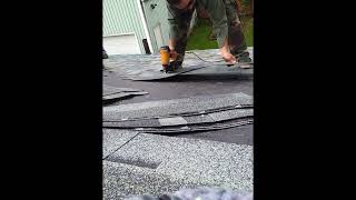 Bostitch Roofing gun speed nailing [upl. by Carothers614]