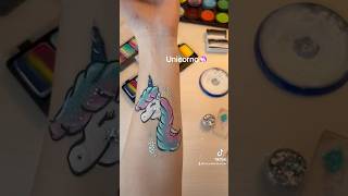 Trucco unicorno 🦄💖🌸🍭✨🎀🦋 compleanno makeup facepainting art truccabimbi painting [upl. by Fitzsimmons]