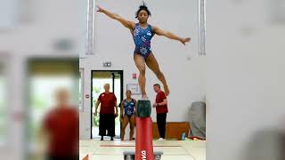 Simone biles e Sunisa Lee EUA biles 2 em treinos para as olimpíadas mundial ginástica artística [upl. by Delila]