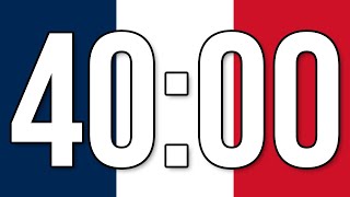 Minuterie 40 minutes  minuteur parfait  compte à rebours [upl. by Tdnaltroc]