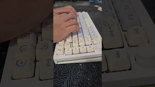 Monsgeek M1W  Gateron Pro 20 White asmr keyboard customkeyboards mechanicalkeyboard [upl. by Eberto]