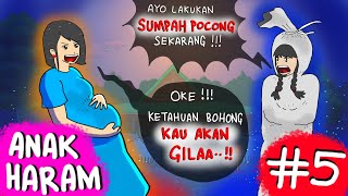 ANAK HARAM 5  End  AZAB SUMPAH POCONG 😨 Mengerikan HORORMISTERI  Animasi Hantu [upl. by Eceerahs]