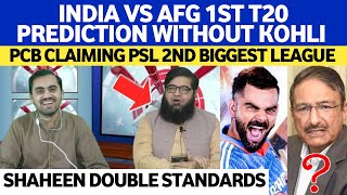 India Vs Afg 1st T20 PREDICTION Without Kohli  Pcb Comparing PSL Rights With IPL Rights [upl. by Ahsinehs114]