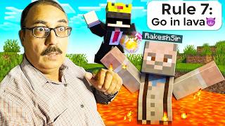 I Taught Rakesh Sir Minecraft Gone Wrong betaaaisahia [upl. by Mashe]