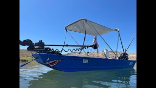 1448 Alumacraft Jon Boat 15hp Mercury Outboard [upl. by Terryl]