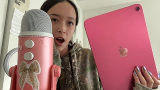 ASMR unboxing pink 10th gen iPad Uni plans [upl. by Aciraa]