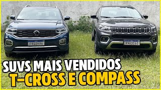 POR QUE ESCOLHI O VW TCROSS EM VEZ DO JEEP COMPASS QUAL SUV VOCÊ PREFERE CONSUMO REAL  DETALHES [upl. by Yerga]