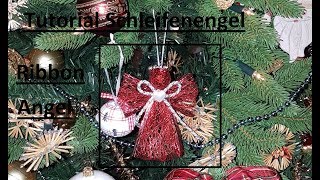 Tutorial Niedlicher Xmas Weihnachtsengel  Engel aus Schleifenband [upl. by Christis]