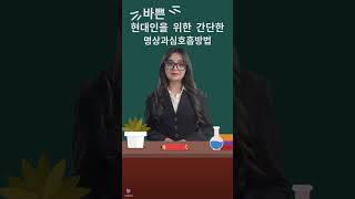 바쁜 현대인을 위한 간단한 명상과 심호흡 방법 [upl. by Aubigny]