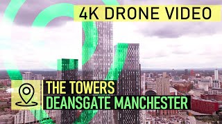 JUST MY DRONE  THE TOWERS OF DEANSGATE MANCHESTER [upl. by Petras270]