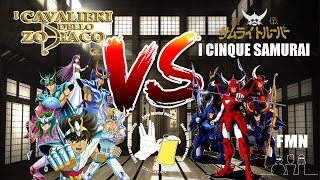 Cavalieri dello Zodiaco VS Cinque Samurai [upl. by Stacie]