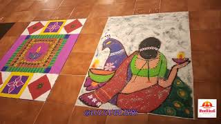 All Goa Rangoli Competition Margao Goa l Wowbliss6 l diwali rangoli viral [upl. by Leanor764]