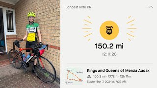 My first Audax LFCC Kings and Queens of Mercia Audax and my longest bike ride [upl. by Niltag]