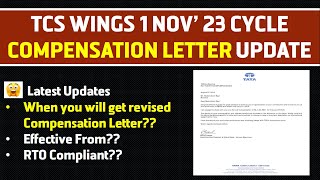 TCS Wings 1 Revised Compensation Letter  TCS Ninja to Digital  TCS Digital  tcs wings 1tcs wings1 [upl. by Niatsirt]