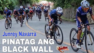 Junrey Navarra Pinatag ang unang ahon sa Black Wall PHILCYCLING NATIONAL ROAD CHAMPIONSHIPS 2023 [upl. by Mojgan]