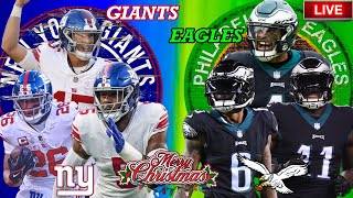 🏈 Giants VS Eagles  ULTIMATE Live Stream Reaction 🎄 Merry Christmas And Happy Holidays [upl. by Esdnyl914]