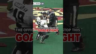 Rare Lacrosse GOALIE Fight Breaks Out in NLL Game shorts [upl. by Lilahk]