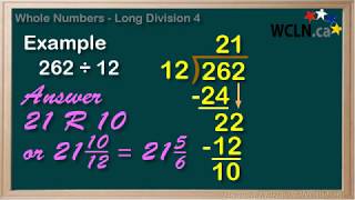 WCLN  Math  Long Division 4 [upl. by Townie461]