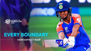 Every Harmanpreet Kaur Boundary  WT20WC 2024 [upl. by Ednargel]