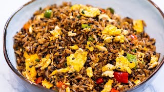 Easy Sesame Egg Fried Rice Recipe [upl. by Samtsirhc77]