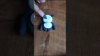 Beautiful😍✨ clay panda🐼 pubglite craft clayvideos claycraft [upl. by Byrann]