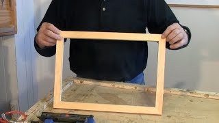 Making Picture Frames with a Sliding Mitre Saw  A woodworkwebcom woodworking video [upl. by Orbadiah910]