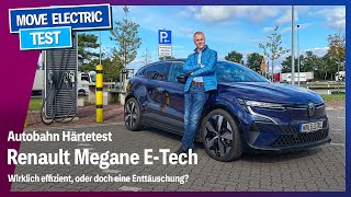 Härtetest des Renault Megane ETech  Elektroauto Reichweite auf der Autobahn  mit Ladekurve [upl. by Mchenry91]