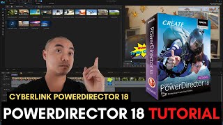 Cyberlink PowerDirector 18 Tutorial For Beginners Complete PowerDirector Video Editor Tutorial [upl. by Mehetabel]