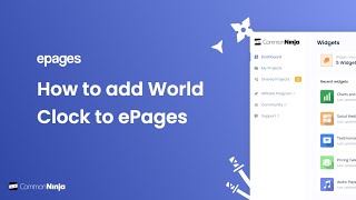 How to add a World Clock to ePages [upl. by Danae]