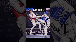 KICK NAME ❓ taekwondo martialarts kick karate sports goldmedal trending fight [upl. by Ecadnarb]