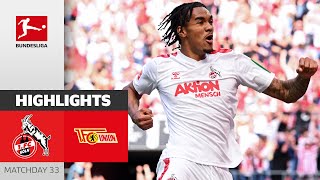 MADNESS Köln Stays Alive  1 FC Köln  Union Berlin 32  Highlights  Matchday 33 – Bundesliga [upl. by Nalyorf]