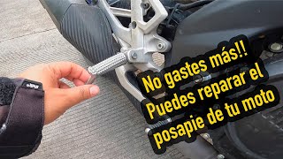 Alternativa para reparar el Posapie de tu moto mi MT15 Yamaha quedo como nueva [upl. by Odraode232]