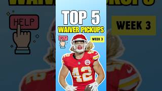 Top 5 MUST ADD Waiver Wire Pickups for Week 3 in 2024 Fantasy Football 🔥 [upl. by Jacoby]