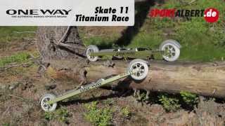 Rollski  Skiroller One Way Skate 11 Titanium Race 20132014 von wwwsportalbertde [upl. by Annairam]