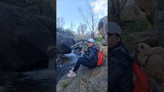 LITTLE OASIS  FINDING A WATERFALL AT NYAANIA CREEK RESERVE shorts waterfall hiking adventure [upl. by Imeka]