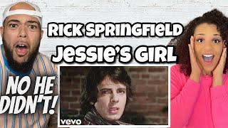 OMG NO HE DIDNT FIRST TIME HEARING Rick Springfield  Jessies Girl REACTION [upl. by Uaeb]