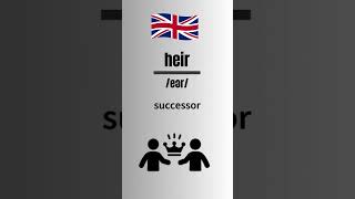 How to Pronounce heir in EnglishBritish Accent britishpronounciation britishaccent [upl. by Novelia842]