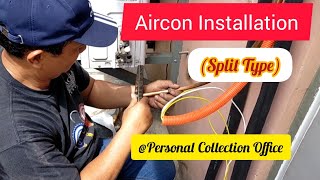 Aircon Installation Split Type  Personal Collection [upl. by Groome]