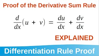 27 Proof of the Derivative Sum Rule [upl. by Desma]