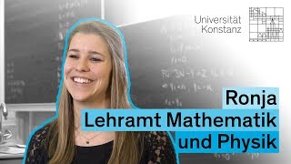 Drei Fragen an Ronja Lehramt Mathematik und Physik [upl. by Resarf]