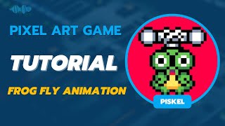 Pixel Art Game  Frog Fly Animation  Tutorial for Beginners [upl. by Trotter]