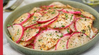 Receta de Ensalada de Rábano Rojo Simple y Rápida  Cómo Hacer Ensalada de Rábano [upl. by Rdnaskela92]