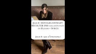 Jour 8  Défi Eleganteazy récolter 1700 collants filés en 15 jours [upl. by Saile]