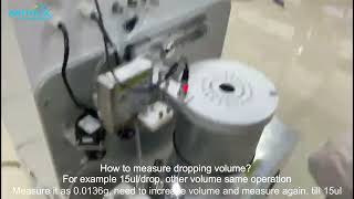 How To Measure Dropping VolumeLyophilized Beads Making Machine MaintenanceLyophilized Reagent Bead [upl. by Ader]