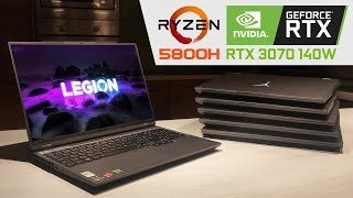 Lenovo Legion 5 Pro 16ACH6H 2021 Ryzen 7 5800H GeForce RTX 3070 8GB 140W [upl. by Joly]