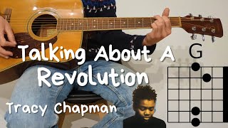 ♫ TALKIN BOUT A REVOLUTION  TRACY CHAPMAN ♫ On Acoustic Guitar [upl. by Iaht]