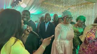 Watch Apekeola emotional appreciation to her God mother at her sons wedding pastor mrs Ajibade [upl. by Yendic139]