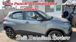 Tata Punch Accomplished Dazzle Variant full Detailed Review micro SUV [upl. by Young]