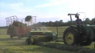 Baling hay [upl. by Schiro866]